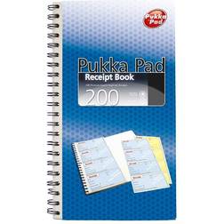 Pukka Pad Receipt Book NCR wirebound 200 Duplicate sets 152x280mmPack