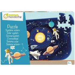 Avenue Mandarine Educational puzzle, Solar system, 76 pc