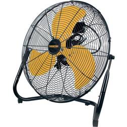 Master 20 High Velocity Floor Fan, Black/Yellow