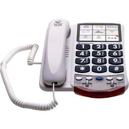 Clarity JV35W 76557.101 50dB Phone Large White Keys