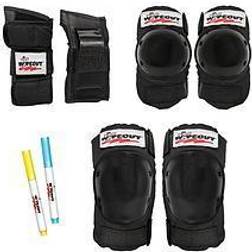 Wipeout Protective Pad Set Black, Age 5