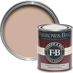 Farrow & Ball Modern Eggshell No.303 Templeton Wood Paint, Metal Paint Pink 0.75L