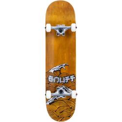 (Brown/Silver) Big Wave 8inch Complete Skateboard