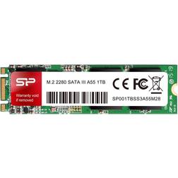 Silicon Power 1TB A55 M.2 SSD (SLC Cache for Speed Boost) SATA III Internal Solid State Drive 2280 (SU001TBSS3A55M28AB