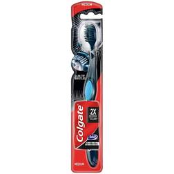 Colgate Toothbrush 360 Activated Carbon Pack of 1 Manual Toothbrush Cleans