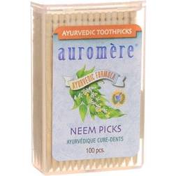 Auromere Ayurvedic Neem Picks 100 Toothpicks