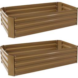 Sunnydaze Raised Bed 2-pack 61x121.9x29.8cm