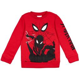 Marvel Kid's Spider-Man Miles Morales Sweatshirt - Awesome red