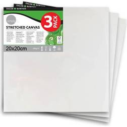 Daler Rowney Simply Stretched Canvas Triple Pack 20cm x 20cm