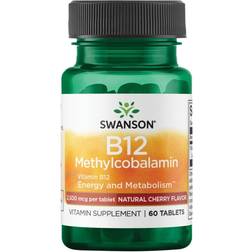 Swanson Vitamin B-12 Methylcobalamin, 2500mcg Cherry