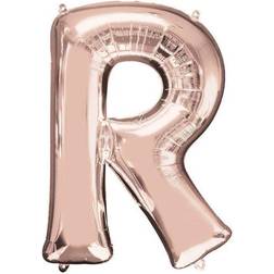 Anagram 89770 37 in. Letter R Rose Gold Balloon