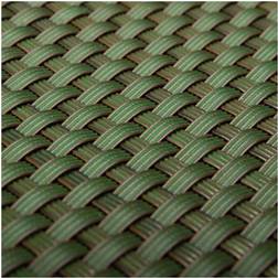 Poly Rattan Screen - DARK GREEN Double