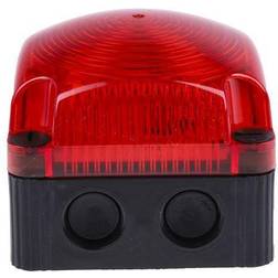 WERMA BWM 853 Series Red Steady Beacon, 24 V, Surface Mount, Wall Mount, LED Bulb, IP66, IP67