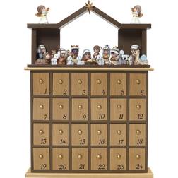 Precious Moments Set/26 Countdown To Christmas Nativity Advent