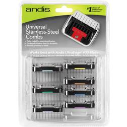 Andis 8-Piece Universal Stainless-Steel Clipper Comb Set