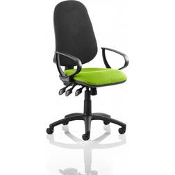 Dynamic Eclipse XL Lever Task Operator Chair Black Back Bespoke Seat With Loop