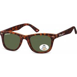 Montana Square Unisex Turtle Rubbertouch Green Polarized MP41