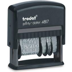 Trodat Printy 4817 Dial-A-Phrase Self-inking Stamp (Black)