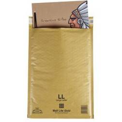 Sealed Air Mail Lite Brown Padded Envelopes A/000 110 (W) x 160 (H) mm Peel and Seal Gold Pack of 100