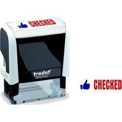 Trodat Office Printy Stamp Self-inking Checked 18x46mm Reinkable