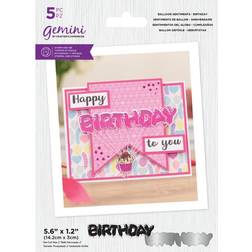 Gemini Balloon Sentiments Birthday Stamp & Die