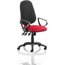 Dynamic Eclipse XL Lever Task Operator Chair Black Back Bespoke Seat With Loop