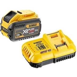 Dewalt DCB547 18v 54v XR FLEXVOLT 9.0ah Battery DCB118 Fast Charger, Yellow