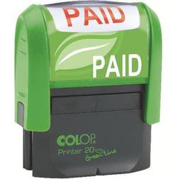 Colop Word Stamp Green Line Paid