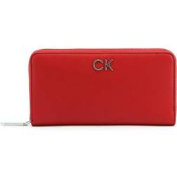 Calvin Klein Large Recycled Zip Around Wallet - RED