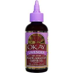 OKAY Black Jamaican Castor Oil with Lavender for All Hair Types, Grow Strong Healthy Hair, Calming