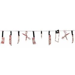 Amscan The Chop Shop Bloody Weapon Garland 7ft Halloween Hanging Party Decorations