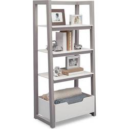 Delta Children Ladder Shelf In White/grey - grey Book Case