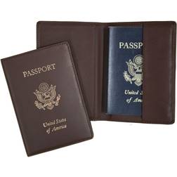 Royce New York Foil Stamped Rfid Blocking Passport Case