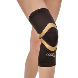 Copper Fit Pro Series compression Knee Sleeve, Black with Trim, Medium,Packaging may Vary