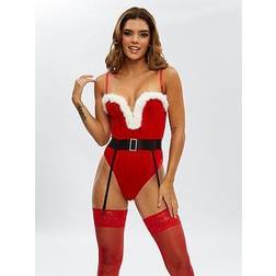 Ann Summers Role Play Sexy Santa Plunge Lace Body
