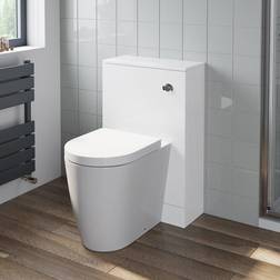 Artis Bathroom Gloss White Flat Pack Concealed Cistern Unit Bordeaux Toilet 500 x 300