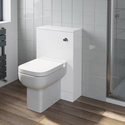 Artis Bathroom Gloss White Flat Pack Concealed Cistern Unit Amelie Toilet 500 x 300mm