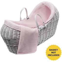 Kinder Valley Waffle Pod Moses Basket Bedding Set