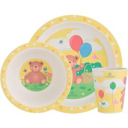 Viners Bertie 3pce Bamboo Fibre Kids Dinnerware Set