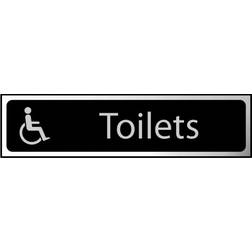 Toilets with Disabled Sign