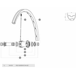 Mavic 20 Mm Front Hubs Bearing Set