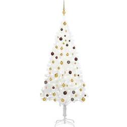 vidaXL Artificial LEDs&Ball Set Christmas Tree 210cm