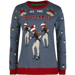 Ugly Christmas Sweater All The Jingle Ladies Christmas Jumper - Multicolour