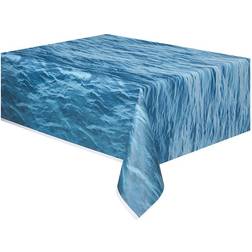 Unique Ocean Waves Plastic Tablecover Sea Party Tableware Table Cover