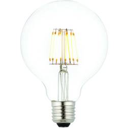 E27 Edison Dimmable LED Filament Light Bulb 6W Warm White Glass 95mm Globe Lamp