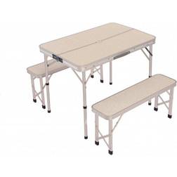 Oypla 3ft Folding Outdoor Camping Kitchen Work Top Table and Benches