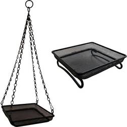 Selections Bird Seed And Nut Hanging Ground Feeder Tray Pack 2