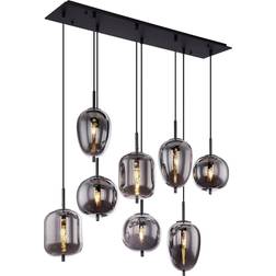 Globo Lighting Blacky Black/Smoke Pendant Lamp 120cm