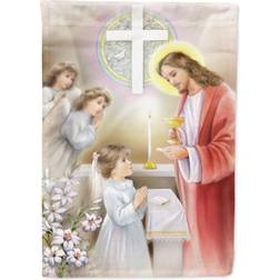 Caroline's Treasures APH7585GF First Communion Girl Flag Garden