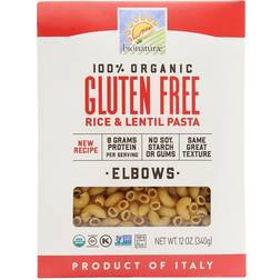 Bionaturae, Organic Gluten Free Rice & Lentil Pasta, Elbows, 12 340